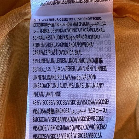 NEW FARM Rio Floral Yard Yellow Maxi Dress Embroidered Eyelet Beaded Tassel XS/S - Picture 15 of 16